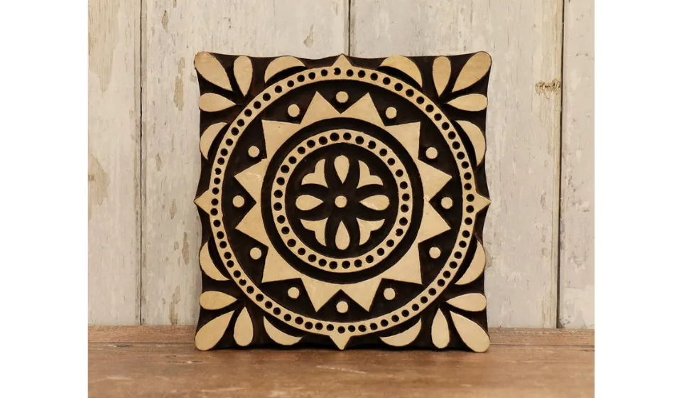Traditional Printing Block - Large Moroccan Tile